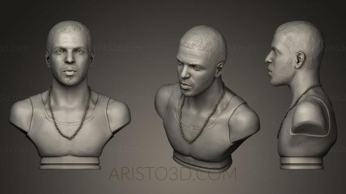 Busts and bas-reliefs of famous people (BUSTC_0155) 3D model for CNC machine